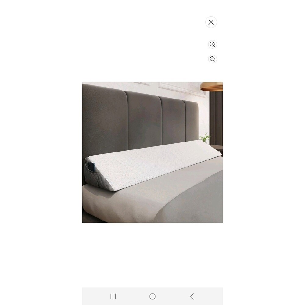 Kolbs King Size Bed Wedge Pillow for Headboard Gap Long Triangular Comfort